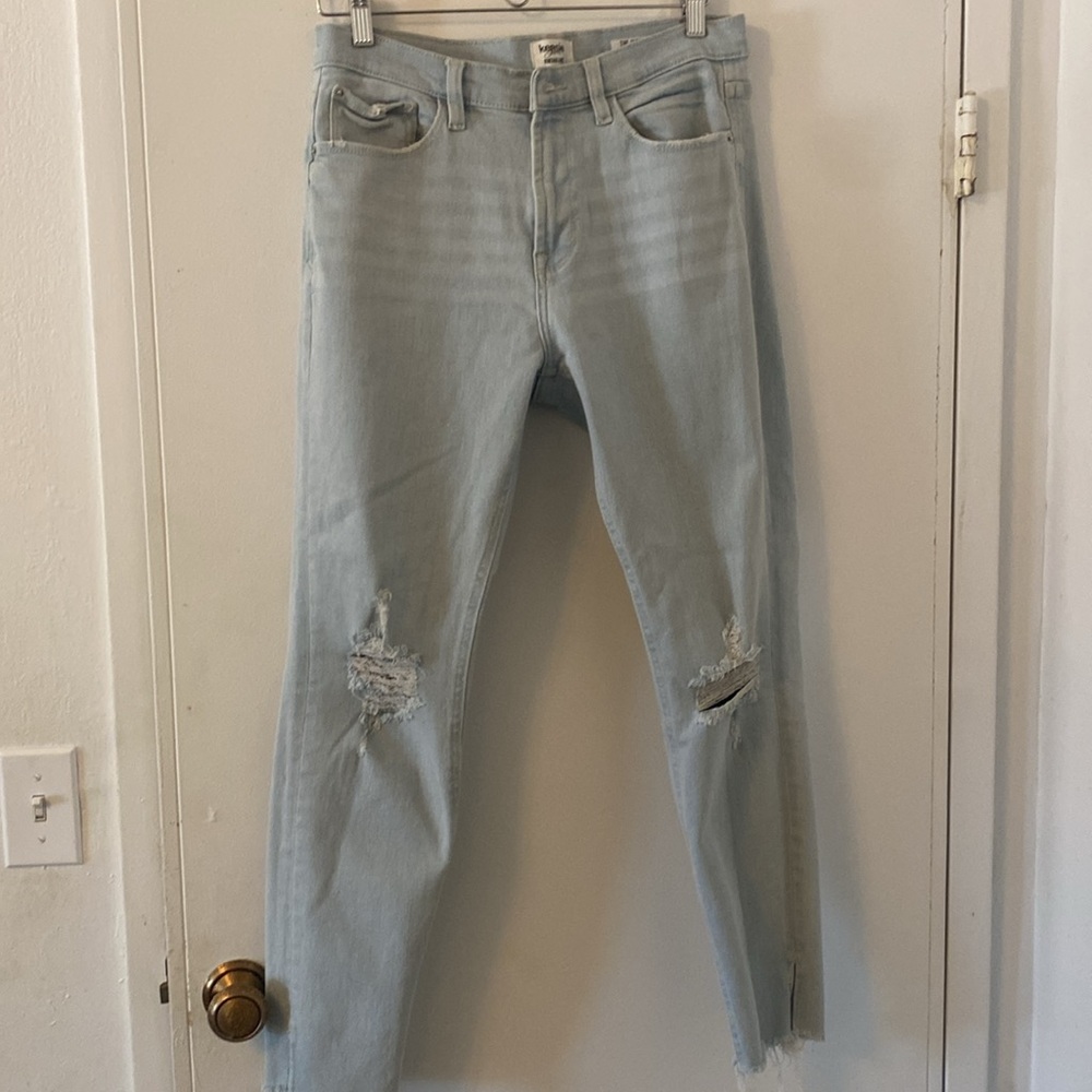 Kensie Vintage Luxe Light Blue cutoff Jeans size 8